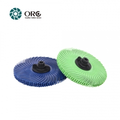 Radial bristle discs-grit from 1000# fine to 80# coarse.3 inch,15000~25000 RPM-6pcs/pack
